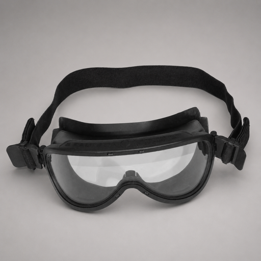Paulson A-TAC wildland firefighting goggles with clear lens and black elastic strap