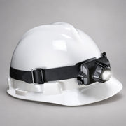 Pelican 2690 HeadsUp Lite headlamp mounted on a white hard hat