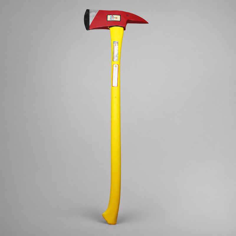 Pick head fire axe with fiberglass handle