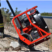 RAMFAN EX150Li All-Terrain fan being transported over uneven ground