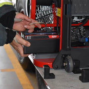 Demonstration of a 52V battery being fitted to a RAMFAN EX150Li fan