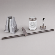 Red Head Brass booster hose coupling installation kit with clamp, key, wrench, and lubricant