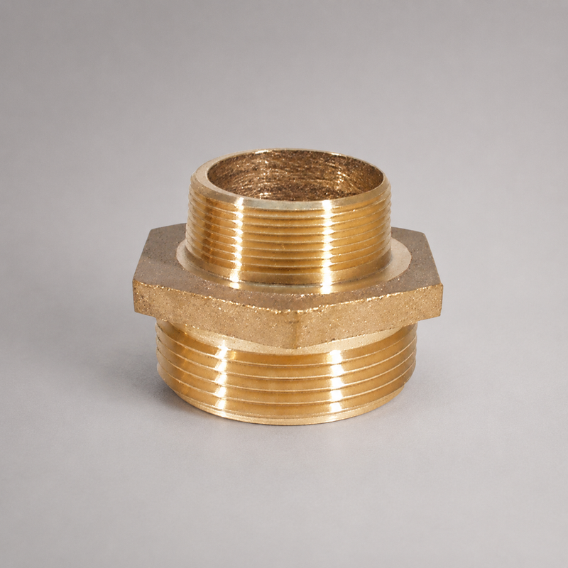 Red Head Brass brass double male increaser hose thread nipple