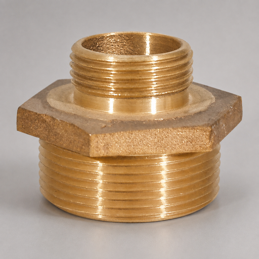 Red Head Brass brass double male reducer hose thread nipple