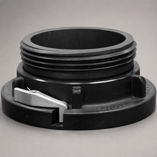 Red Head Brass Storz to rigid male fire hose adapter
