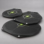 Three RESQTEC LT ONE lifting bag sizes shown flat; kit contents vary by option