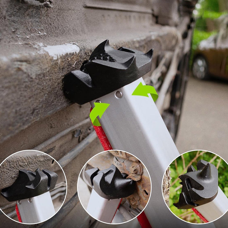 RESQTEC RAVE Strut rotating head and its four contact configurations