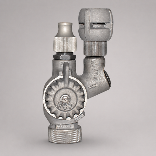 S&H Twin Tip Forestry Nozzle with separate straight-stream and fog outlets
