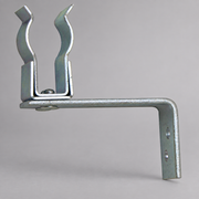 Side-mount shovel handle bracket for fire apparatus compartments