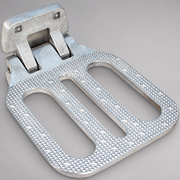 South Park LFS46ZC large chrome folding step for fire apparatus