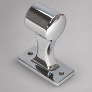 South Park ZRB57 end-mount chrome grab rail bracket for fire apparatus