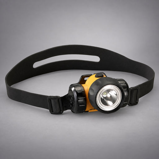 Streamlight 3AA Haz-Lo intrinsically safe headlamp with rubber strap