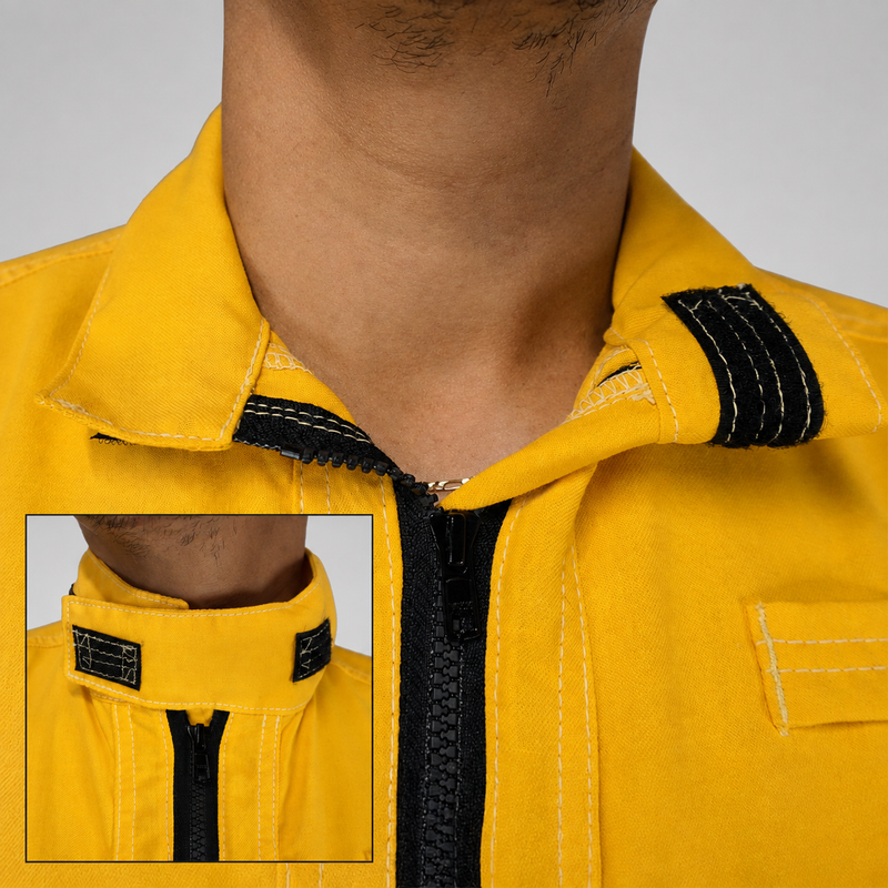 Multi-wear collar and quarter-zip detail on the Strike Team Elite wildland fire shirt