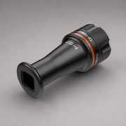Tip Force smooth bore nozzle with orange band, angled view