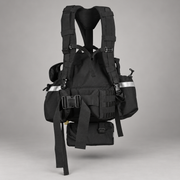 Top view of True North Fireball pack showing attachment points and side pockets