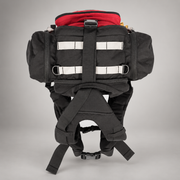 Top view of True North Spitfire pack and storage compartments