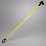Nupla ceiling and wall hook with aluminum D grip on gray background