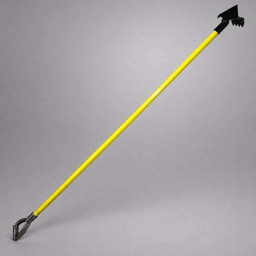 Nupla ceiling and wall hook with aluminum D grip on gray background