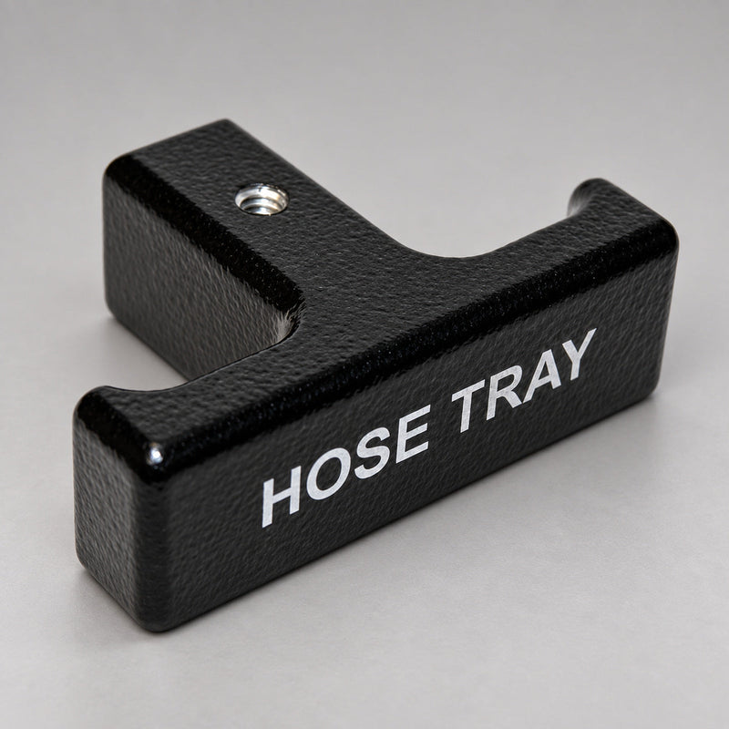 Black CFE remote tee handle with HOSE TRAY laser lettering