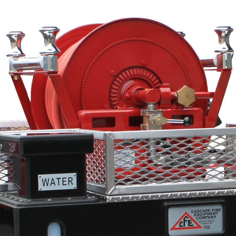 Side view of Hannay reel with double roller arrangement