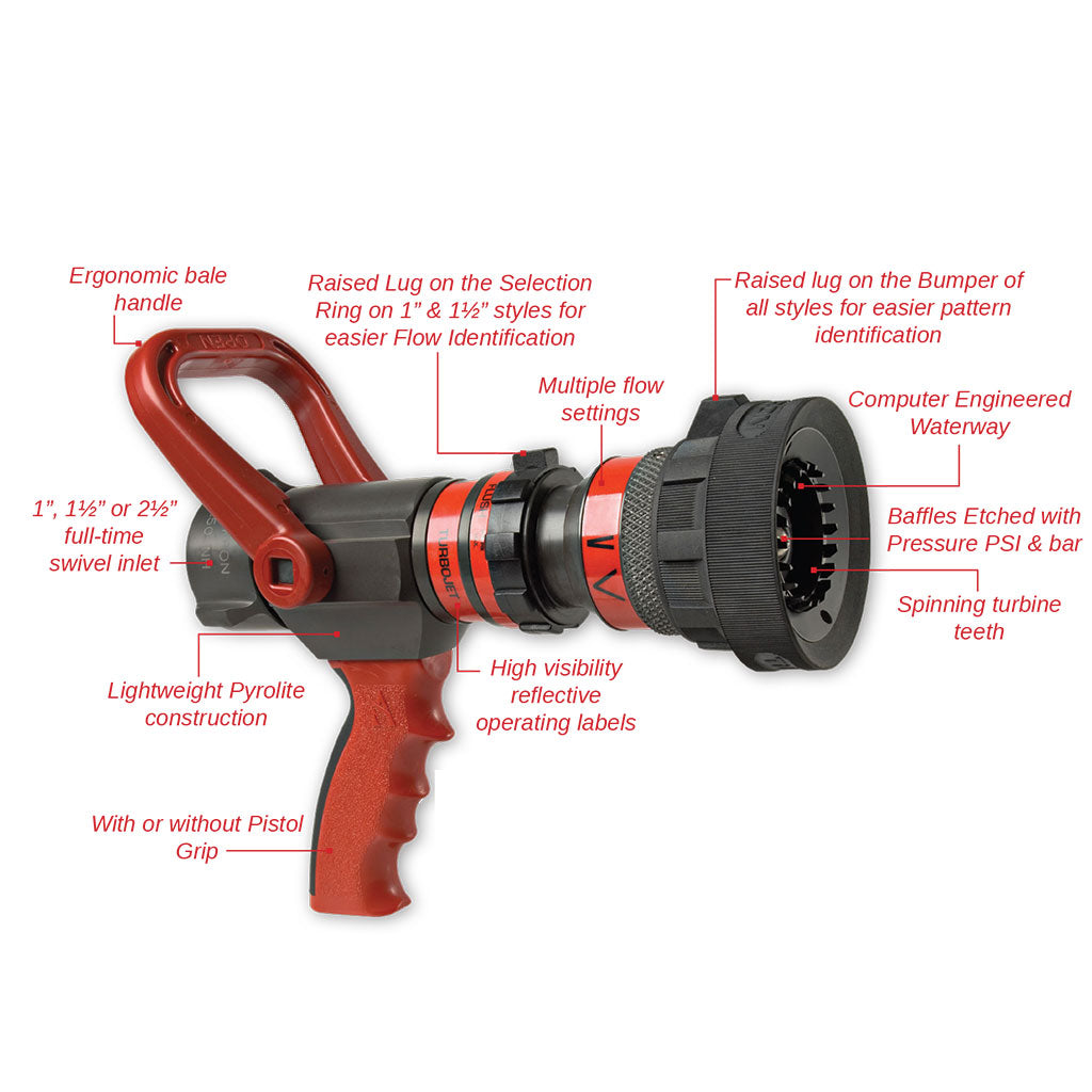 Firebox Injection Nozzle Akron - Turbojet™ - Nozzles - Cascade Fire Equipment